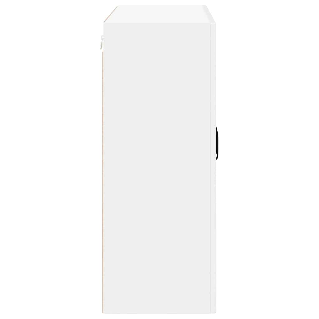 Fali Szekrény LUCCA Magasfényű Fehér 80 x 31 x 80 cm Szerelt Fa