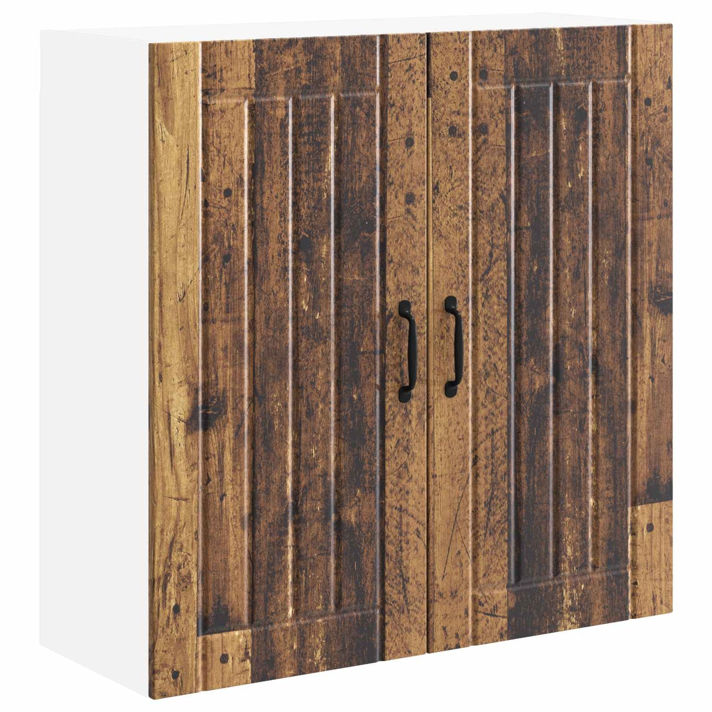 Fali Szekrény LUCCA Antik Fa 80 x 31 x 80 cm Szerelt Fa