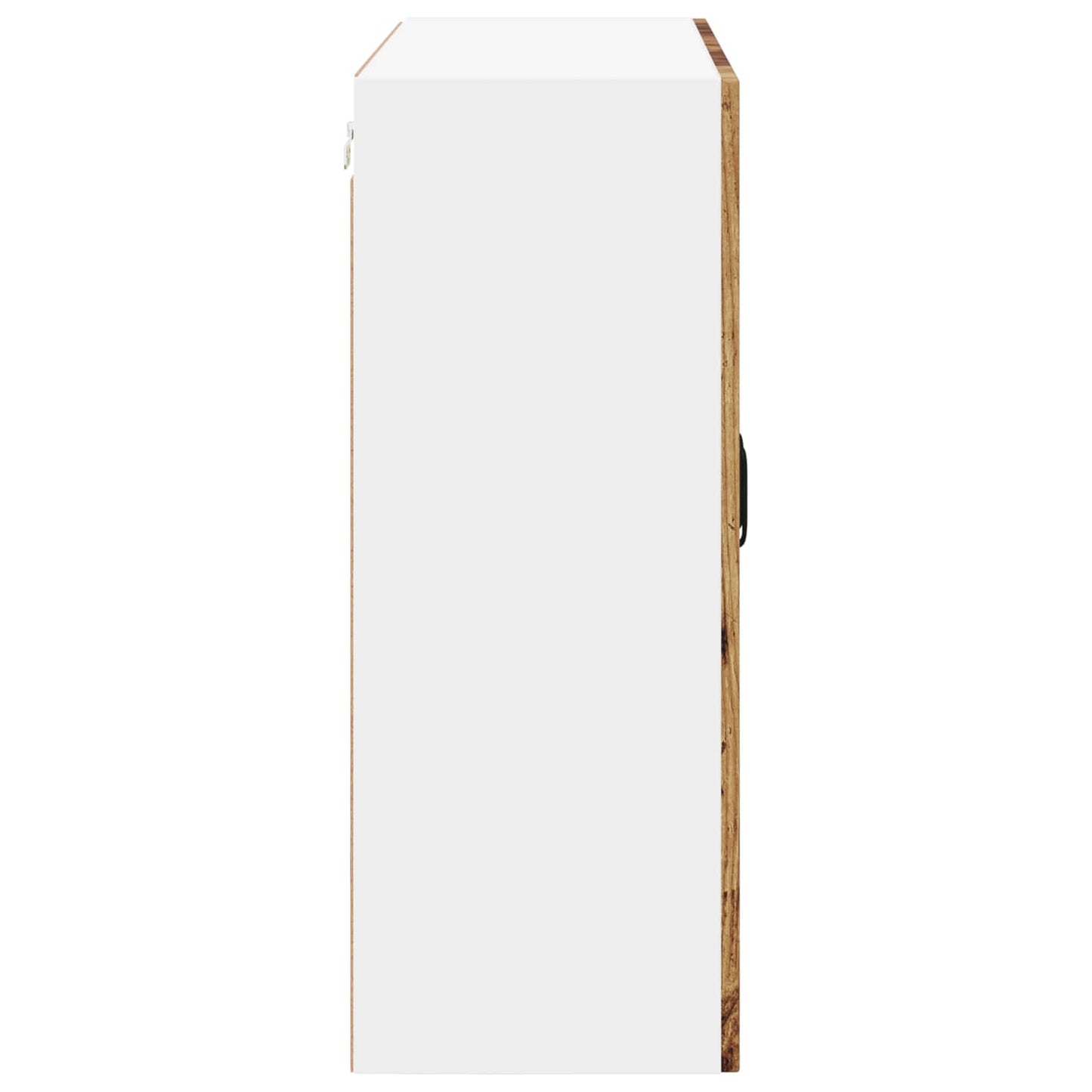 Fali üveges szekrény LUCCA Antik Fa 80 x 31 x 80 cm Szerelt Fa