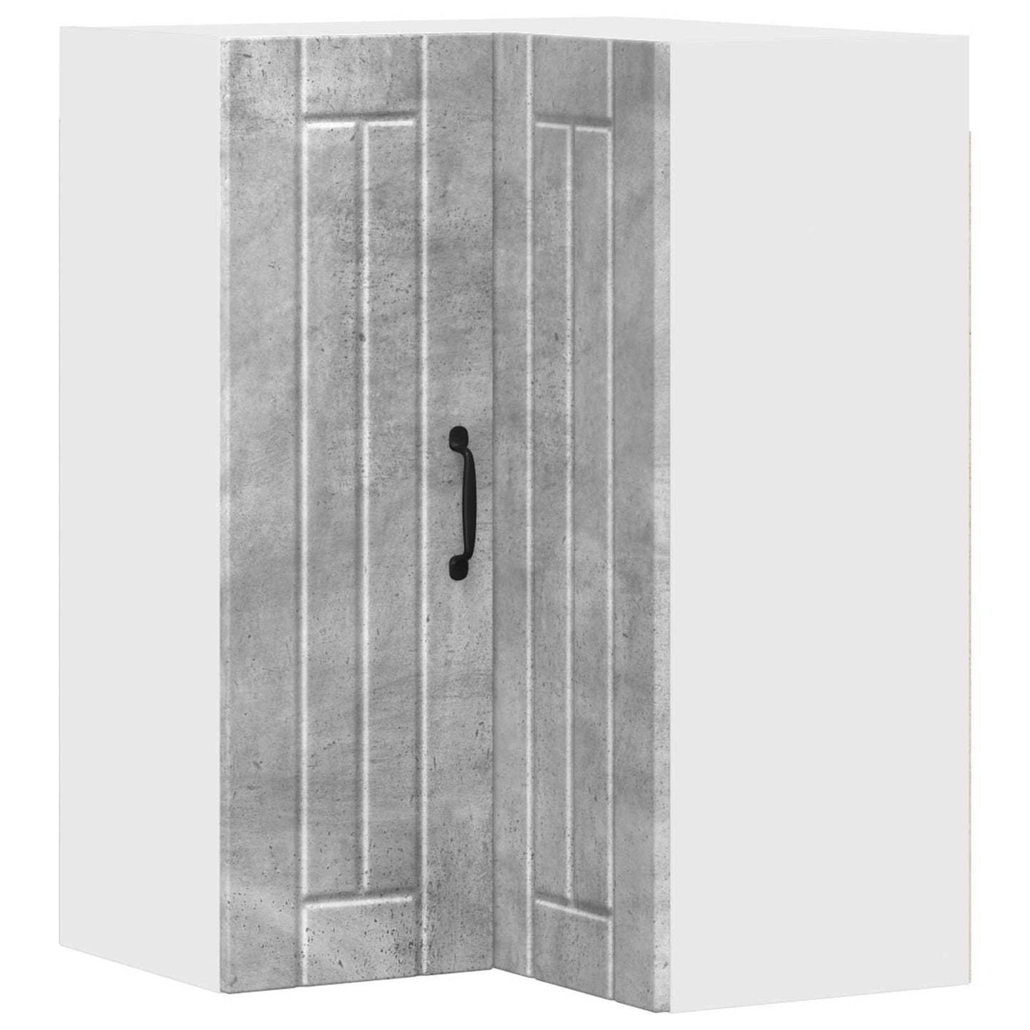 Fali sarokszekrény LUCCA Betonszürke 57 x 57 x 80 cm Szerelt Fa