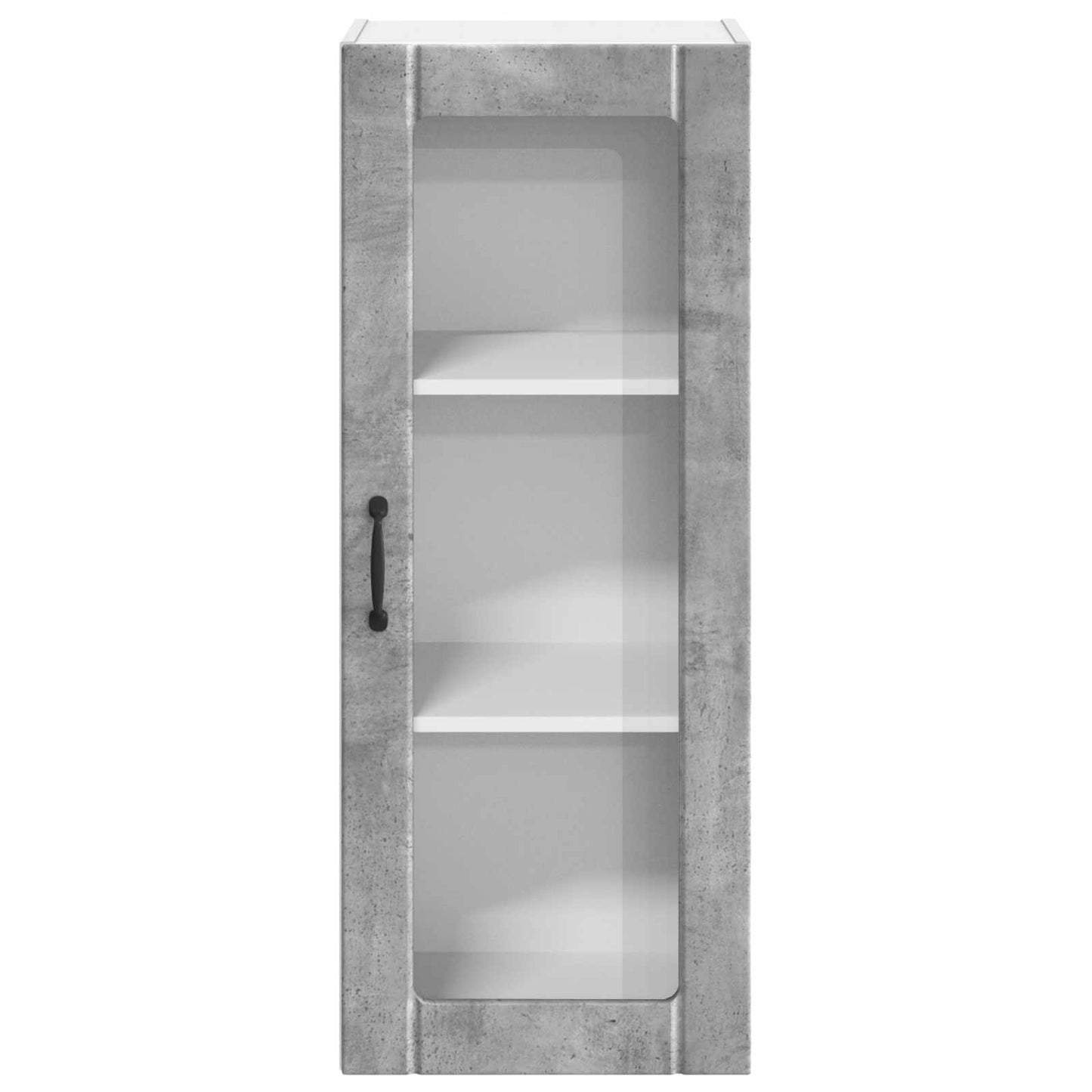Fali üveges szekrény LUCCA Betonszürke 40 x 31 x 100 cm