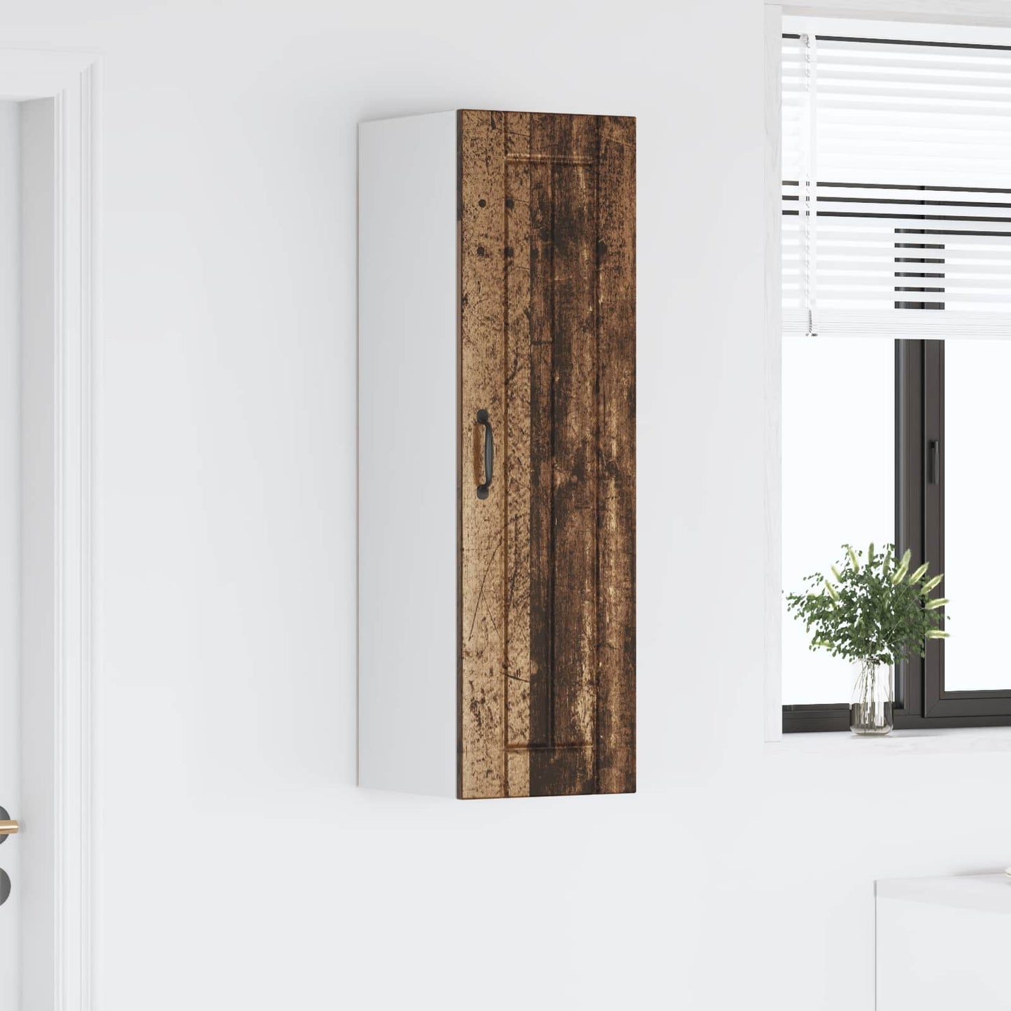 Fali Szekrény LUCCA Antik Fa 30 x 31 x 100 cm Szerelt Fa