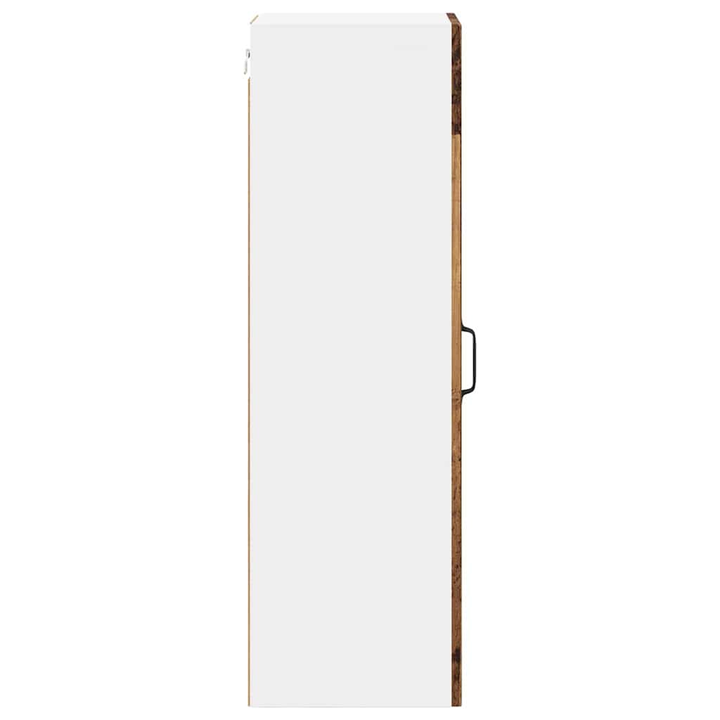 Fali Szekrény LUCCA Antik Fa 30 x 31 x 100 cm Szerelt Fa
