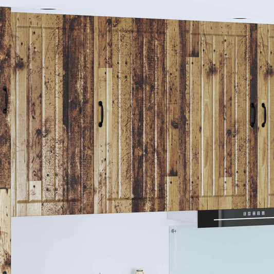 Fali Szekrény LUCCA Antik Fa 50 x 31 x 100 cm Szerelt Fa