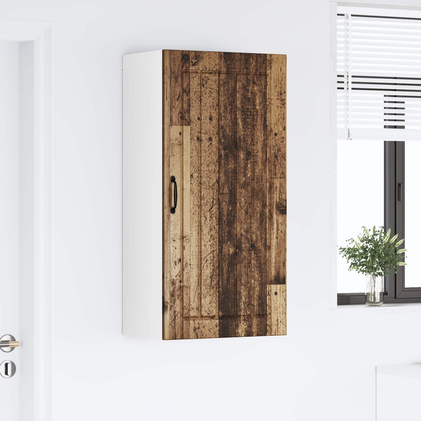 Fali Szekrény LUCCA Antik Fa 50 x 31 x 100 cm Szerelt Fa
