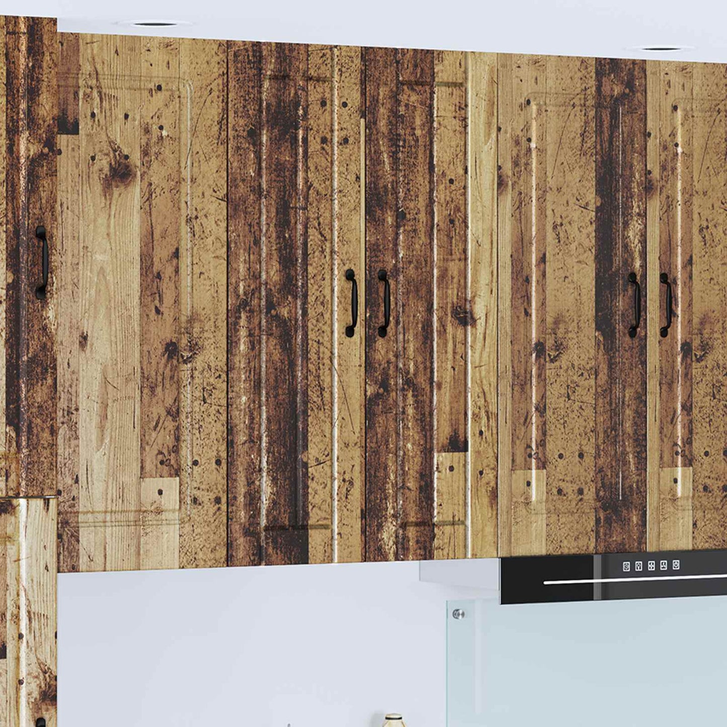 Fali Szekrény LUCCA Antik Fa 60 x 31 x 100 cm Szerelt Fa