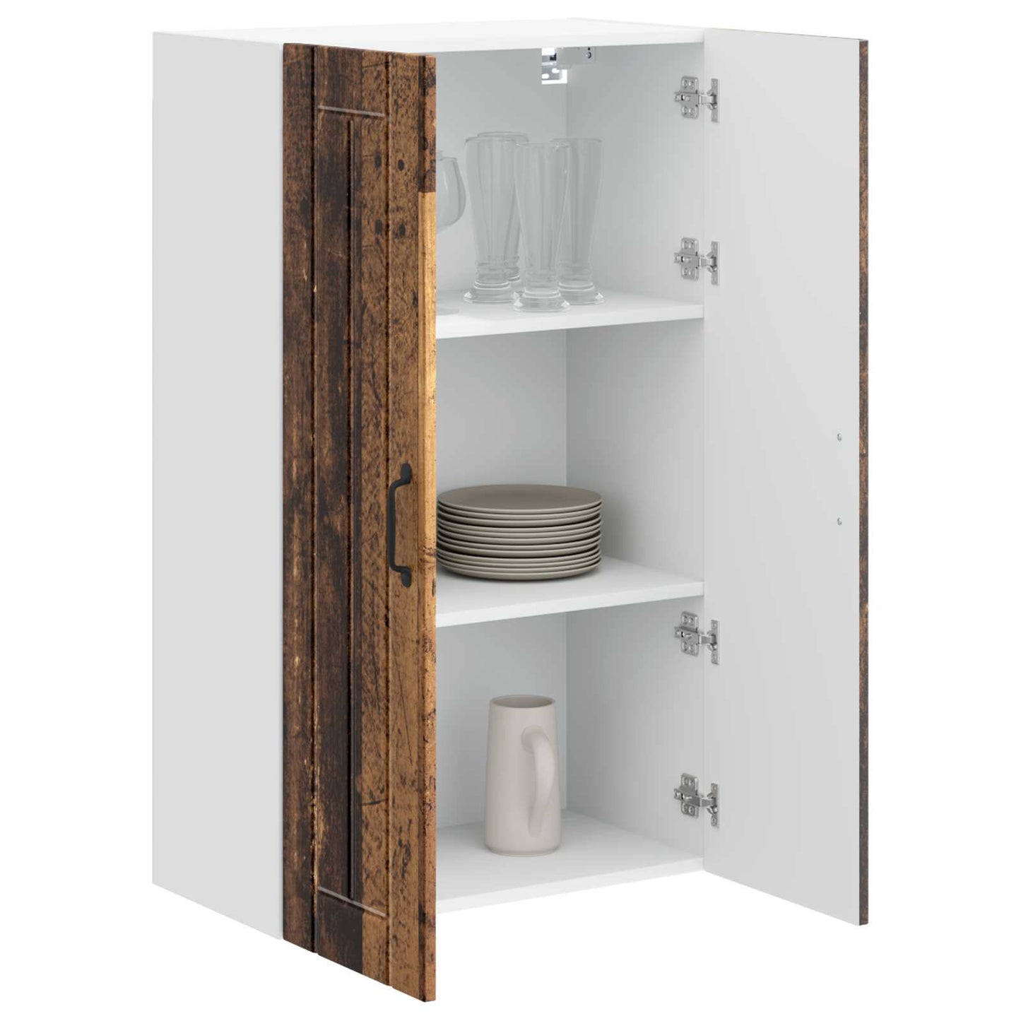 Fali Szekrény LUCCA Antik Fa 60 x 31 x 100 cm Szerelt Fa