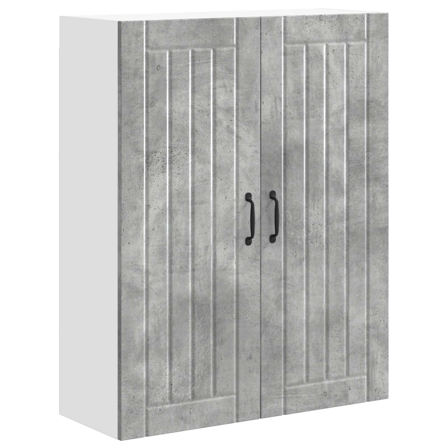Fali Szekrény LUCCA Betonszürke 80 x 31 x 100 cm Szerelt Fa