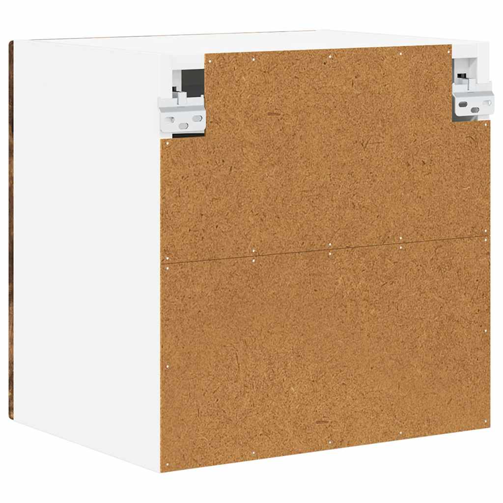 Fali üveges szekrény PORTO 2 pcs Füstölt tölgy 40 x 31 x 40 cm