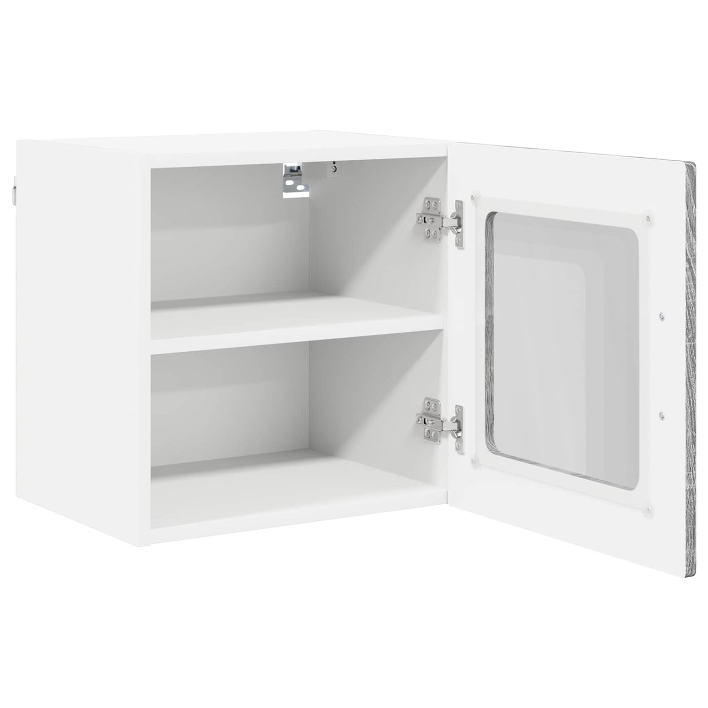 Fali üveg szekrény PORTO 2 pcs Szürke Sonoma 40 x 31 x 40 cm