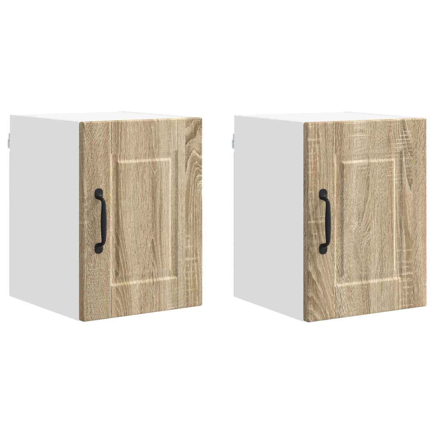 Fali Szekrény PORTO 2 pcs Sonoma tölgy Szerelt Fa
