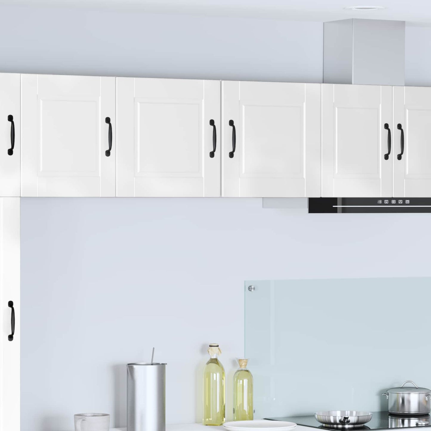 Fali Szekrény PORTO 2 pcs Magas Fényű Fehér 40 x 31 x 40 cm