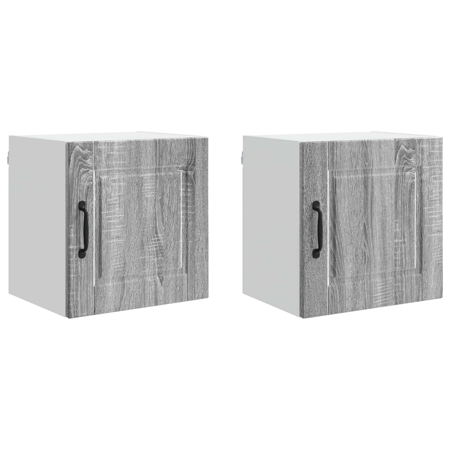 Fali Szekrény PORTO 2 pcs Szürke Sonoma Szerelt Fa