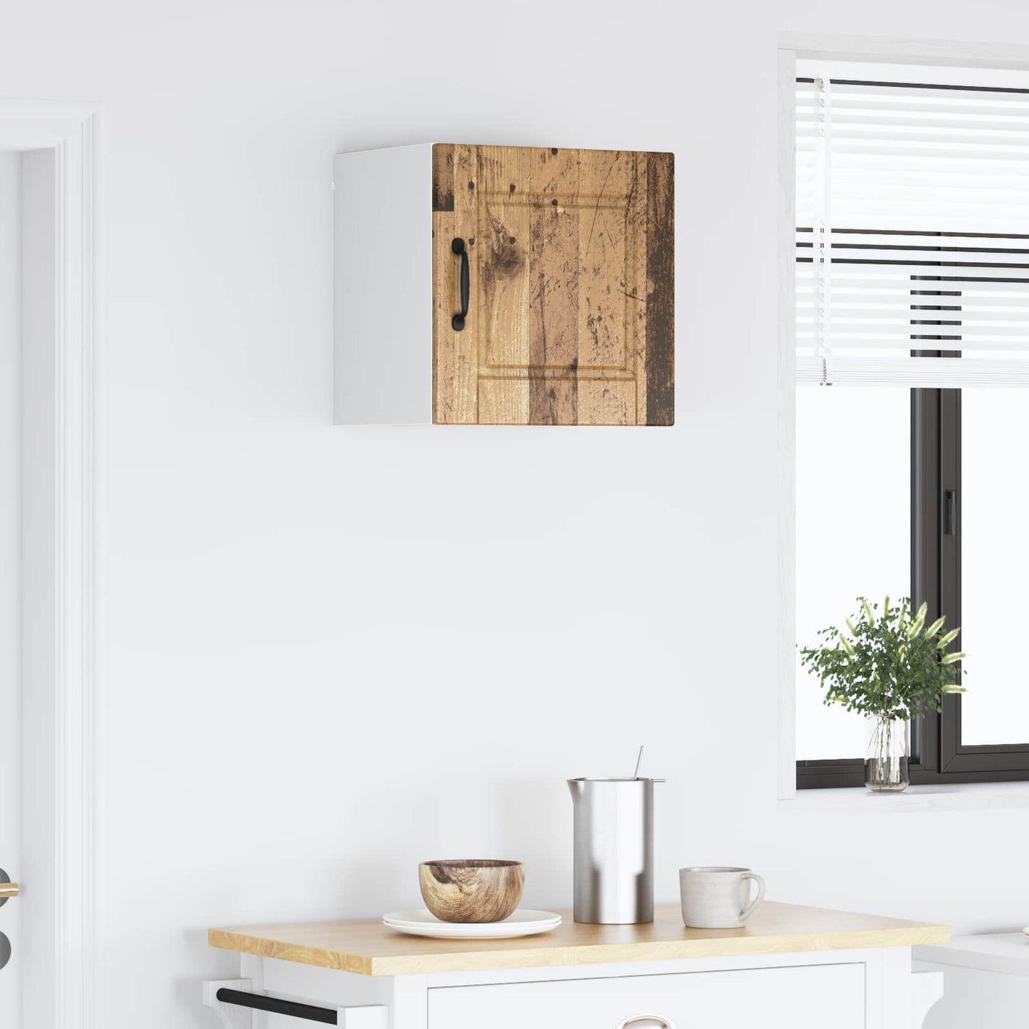 Fali Szekrény PORTO Öreg fa 40 x 31 x 40 cm Szerelt Fa