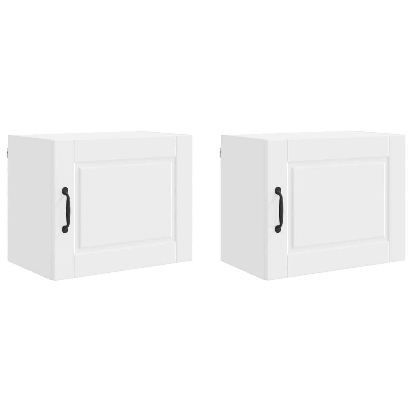 Fali Szekrény PORTO 2 pcs Fehér Szerelt Fa