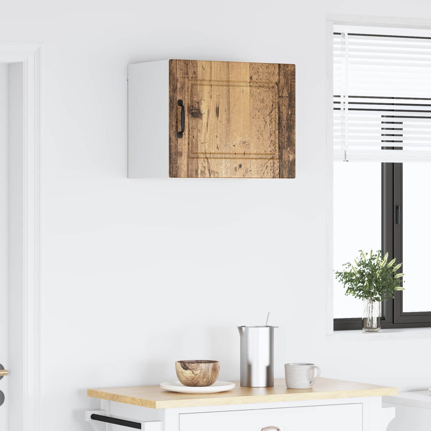 Fali Szekrény PORTO Öreg fa 50 x 31 x 40 cm Szerelt Fa
