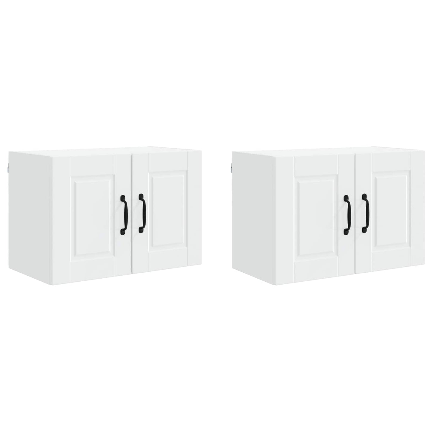 Fali Szekrény PORTO 2 pcs Fehér Szerelt Fa