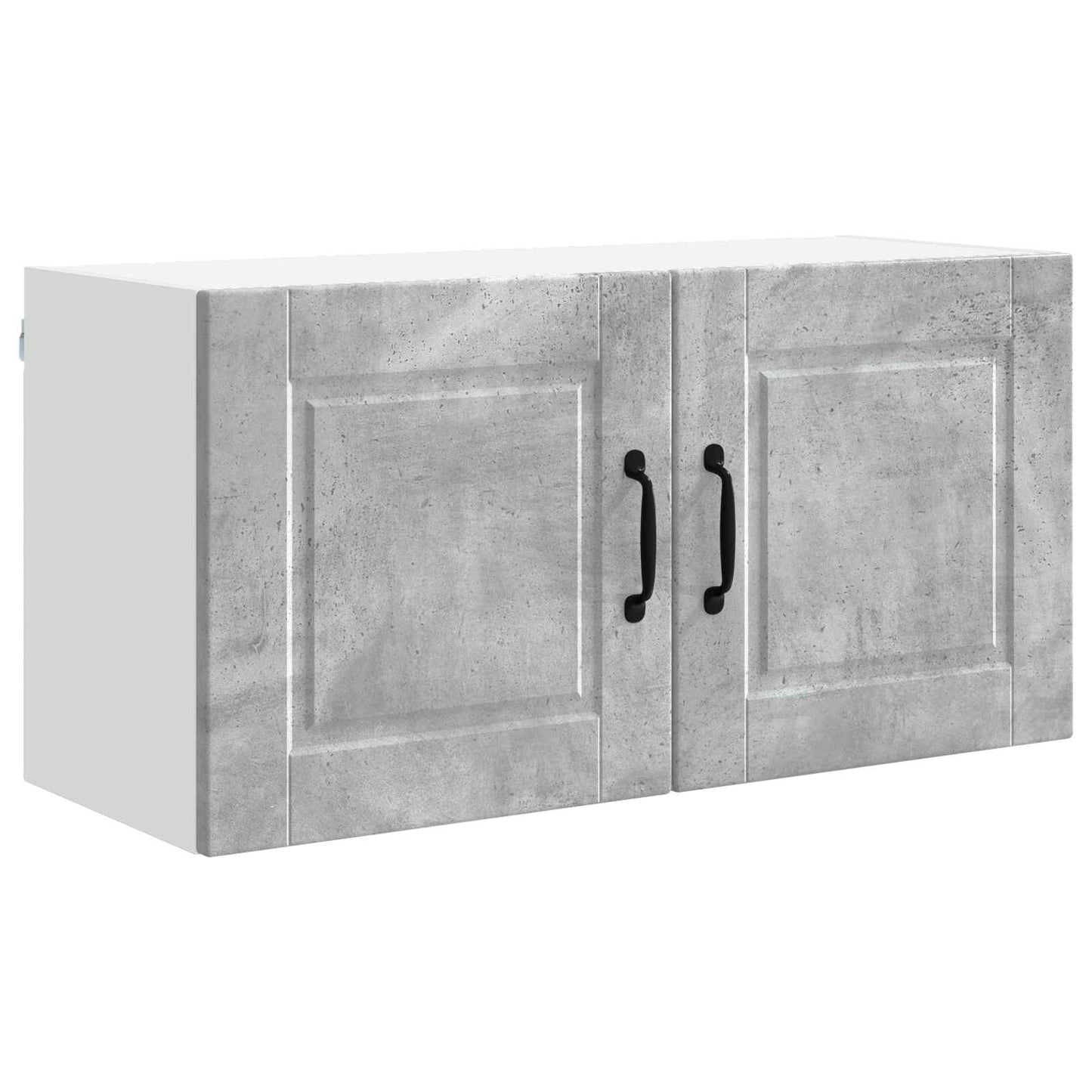 Fali Szekrény PORTO Beton Szürke 80 x 31 x 40 cm Szerelt Fa