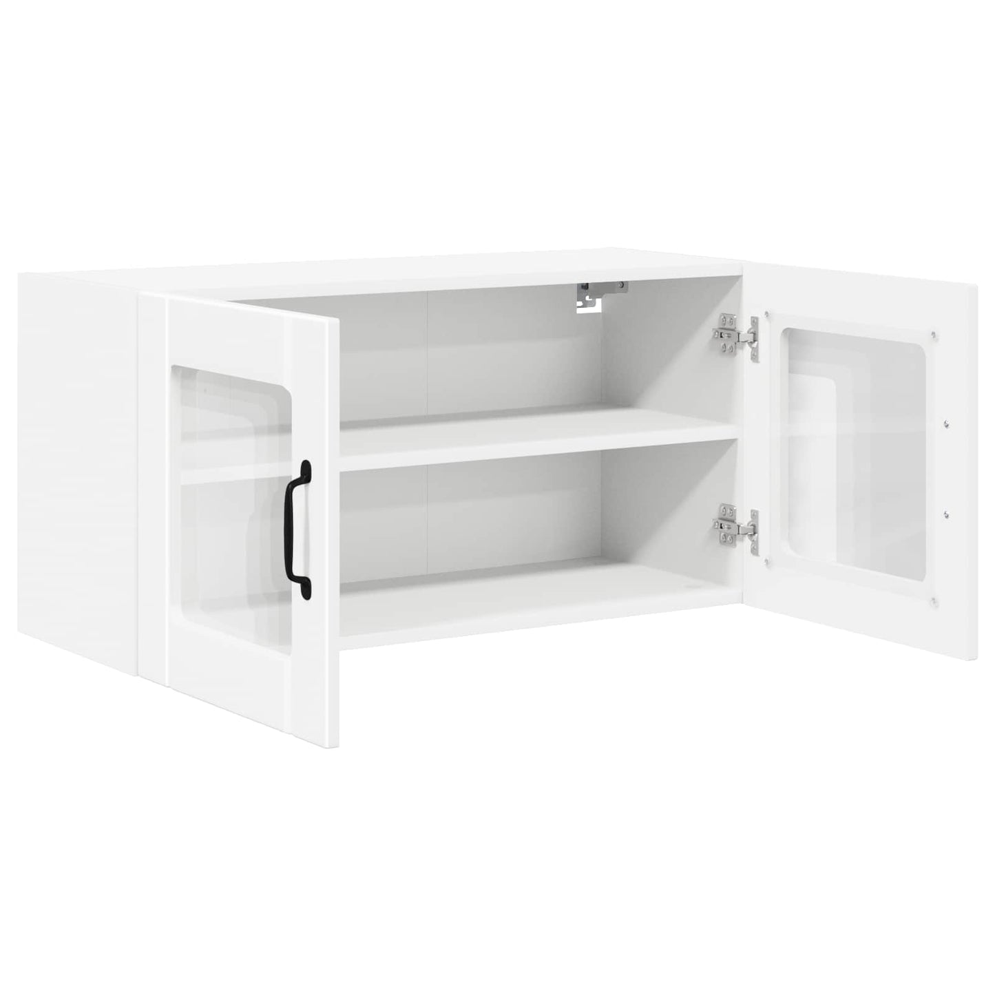 Fali üveges szekrény PORTO Fehér 80 x 31 x 40 cm Szerelt Fa