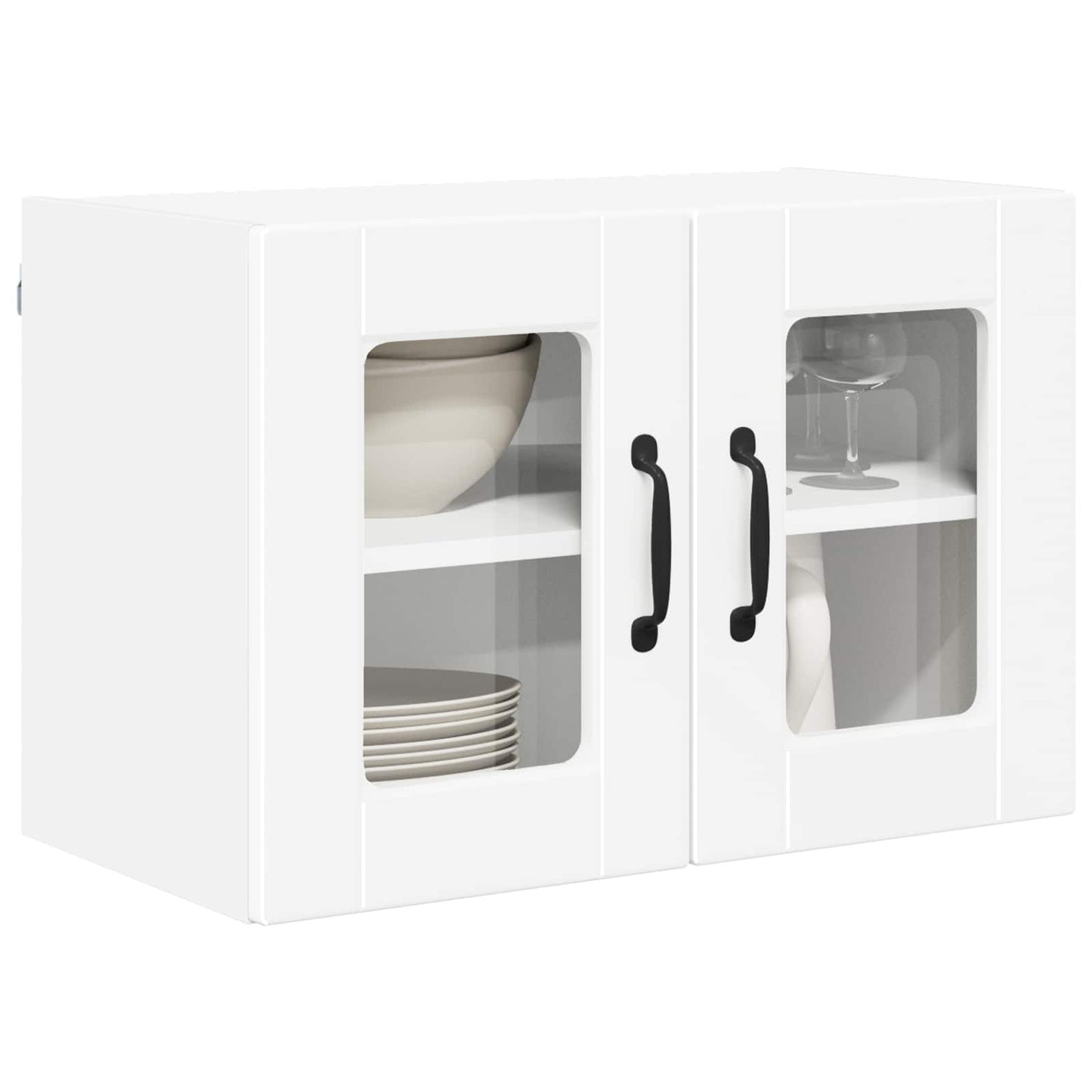 Fali üveges szekrény PORTO Fehér 60 x 31 x 40 cm Szerelt Fa