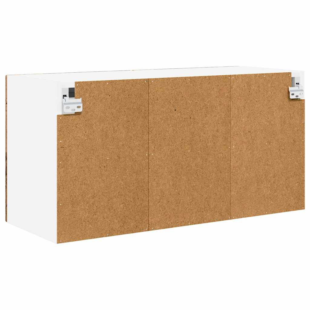 Fali üveges szekrény PORTO 2 pcs Öreg fa 60 x 31 x 40 cm