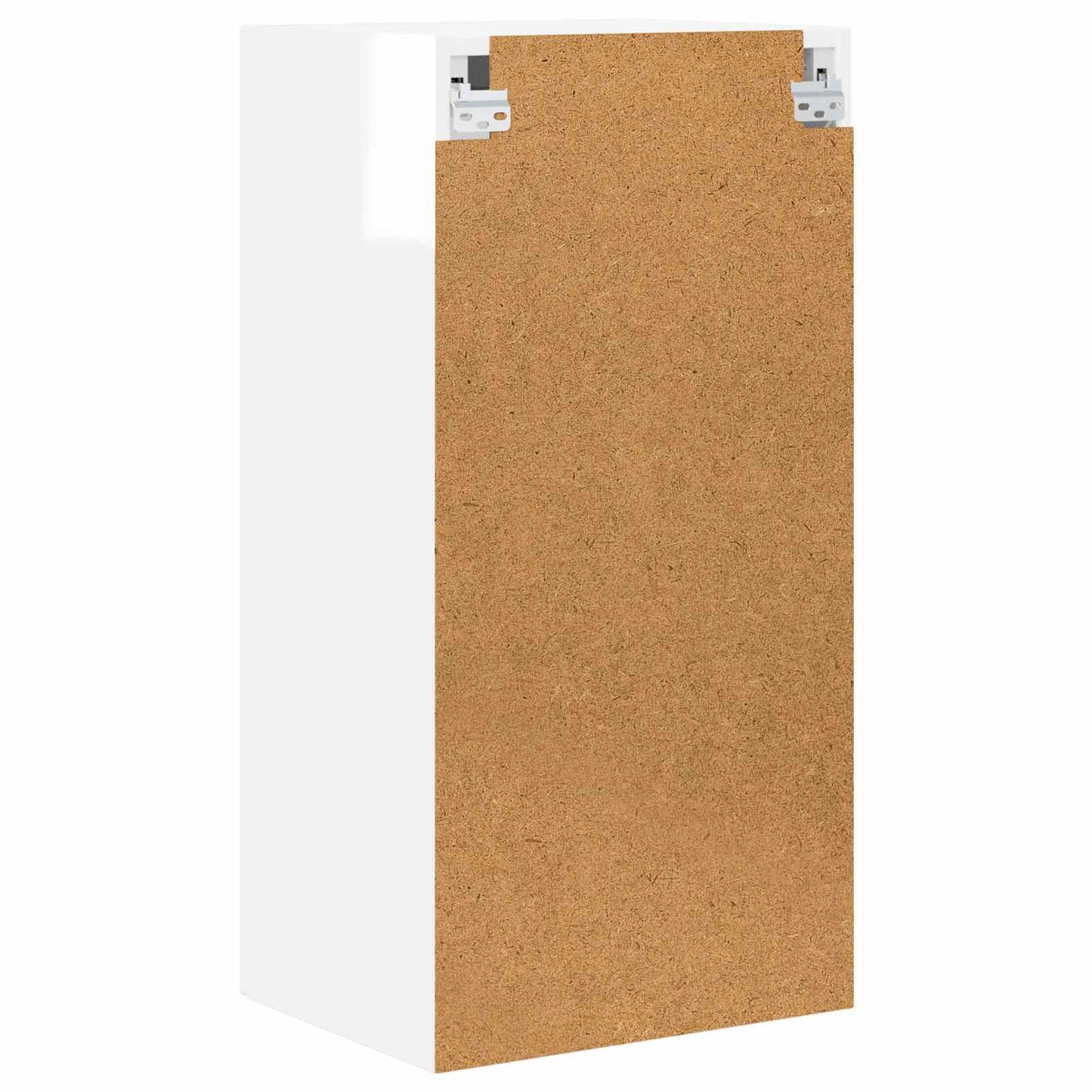 Fali üveges szekrény PORTO 2 pcs Magas Fényű Fehér Szerelt Fa