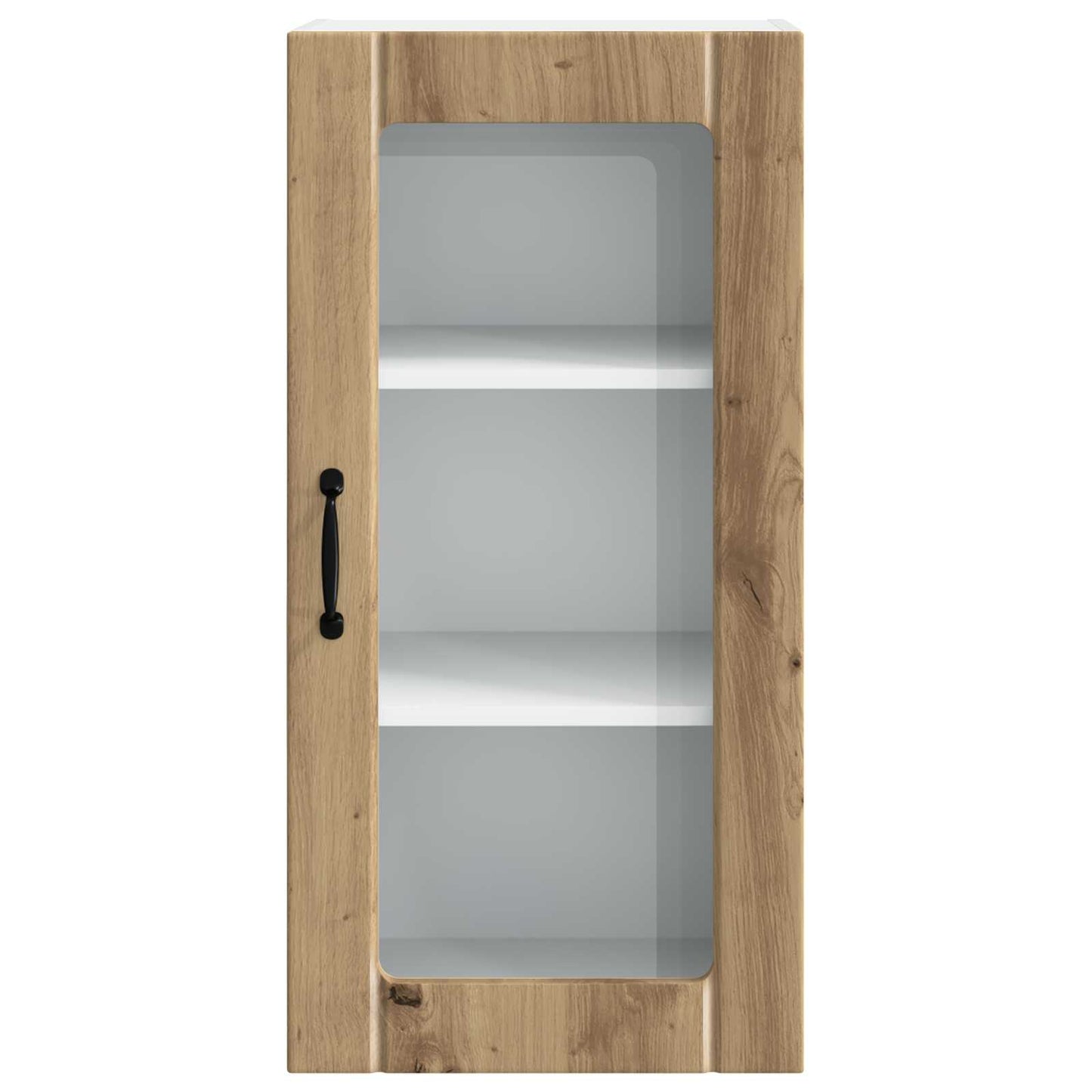 Fali üveges szekrény PORTO 2 pcs Artisan tölgy Szerelt Fa