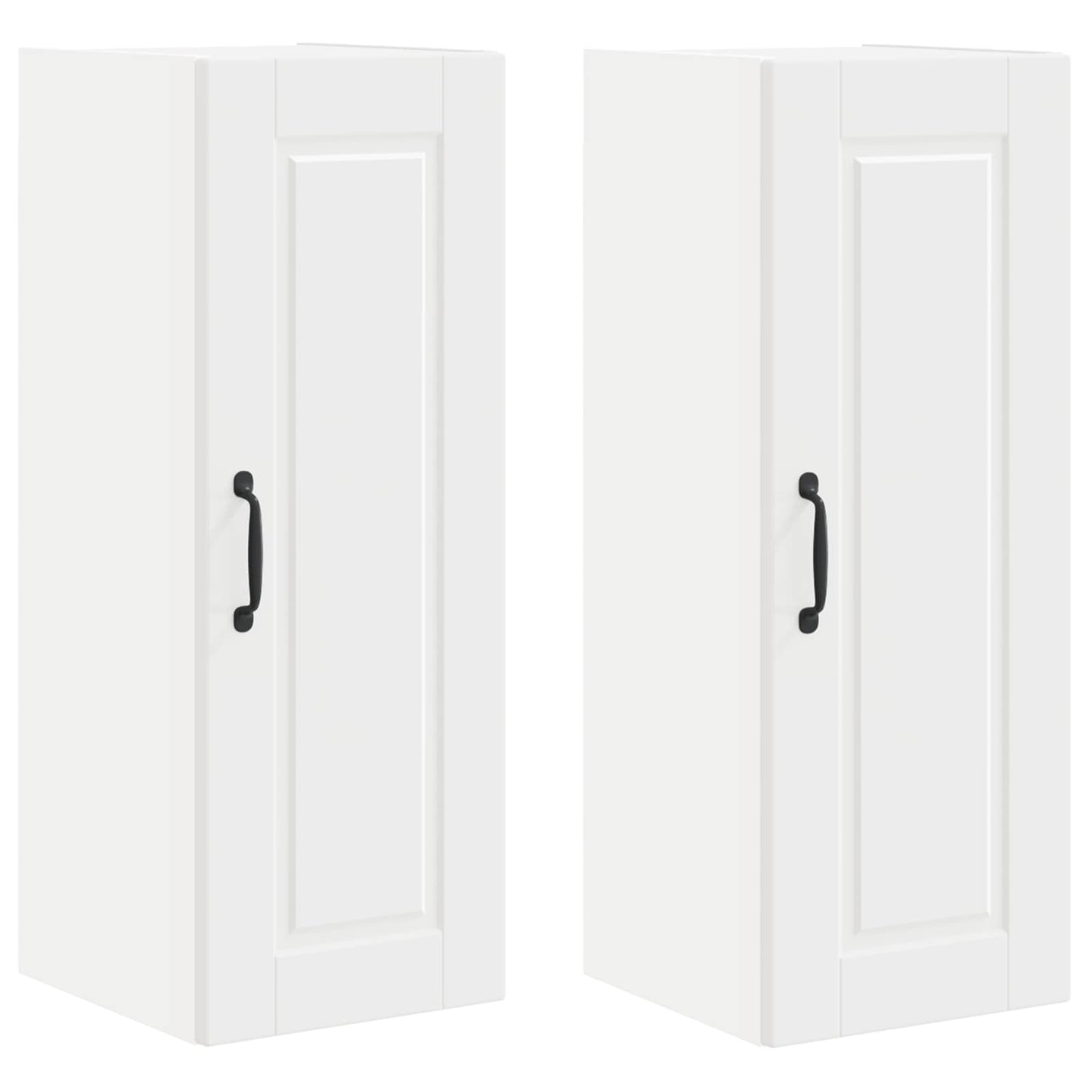 Fali Szekrény PORTO 2 pcs Fehér Szerelt Fa