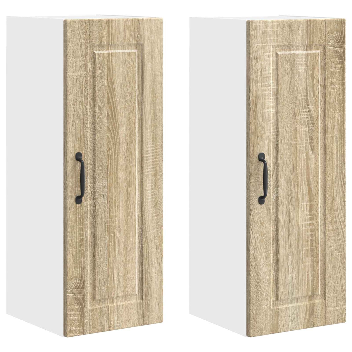 Fali Szekrény PORTO 2 pcs Sonoma tölgy Szerelt Fa