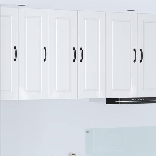 Fali Szekrény PORTO 2 pcs Magas Fényű Fehér 30 x 31 x 80 cm