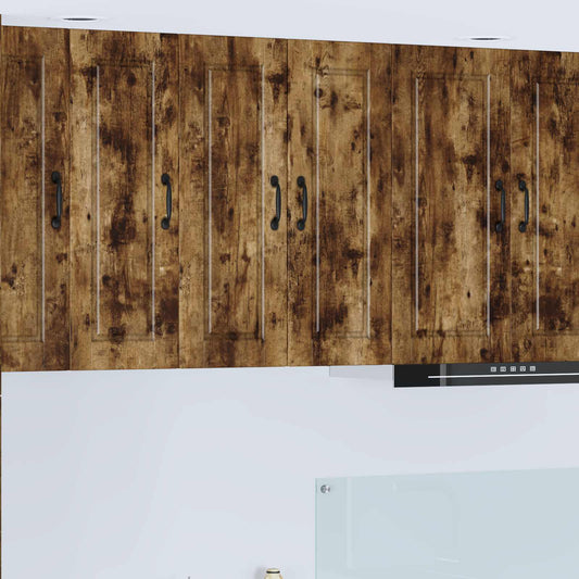 Fali Szekrény PORTO 2 pcs Füstölt tölgy 30 x 31 x 80 cm Faanyag
