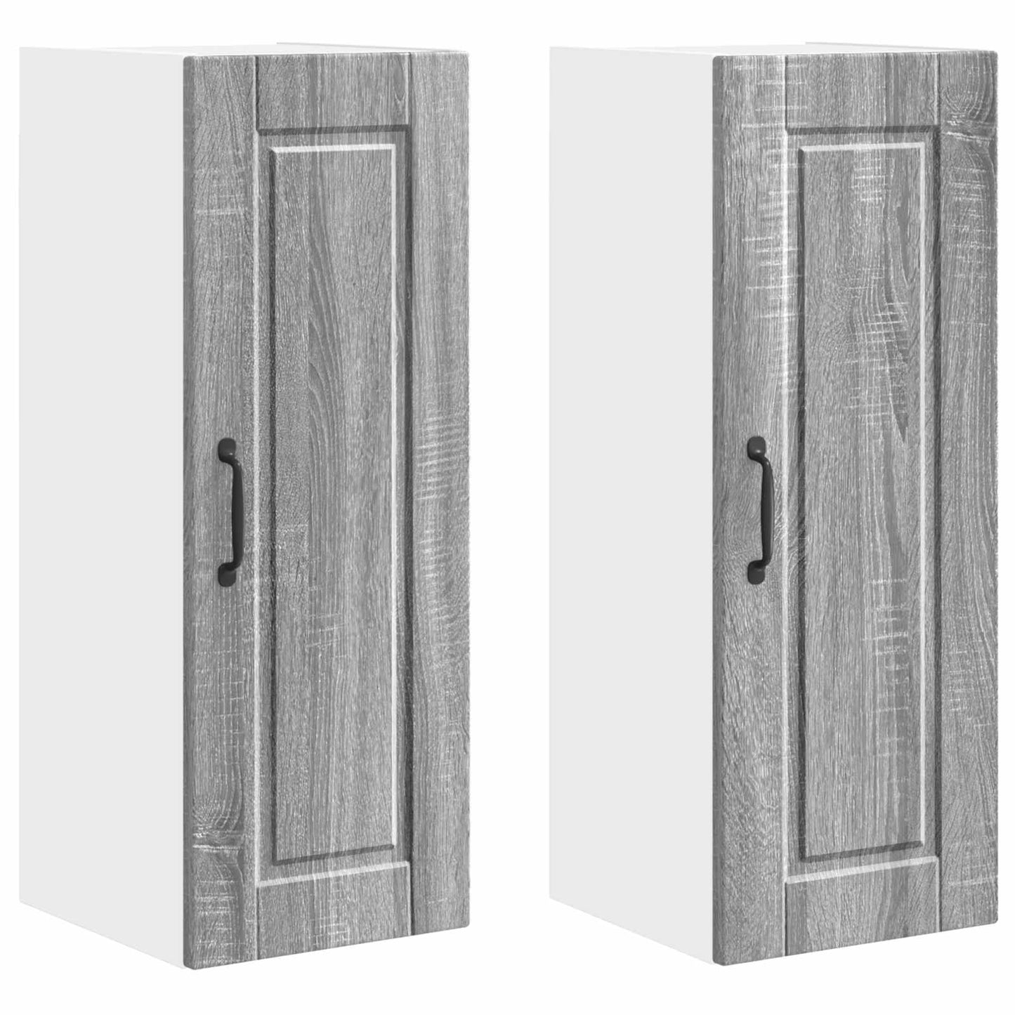 Fali Szekrény PORTO 2 pcs Szürke Sonoma Szerelt Fa