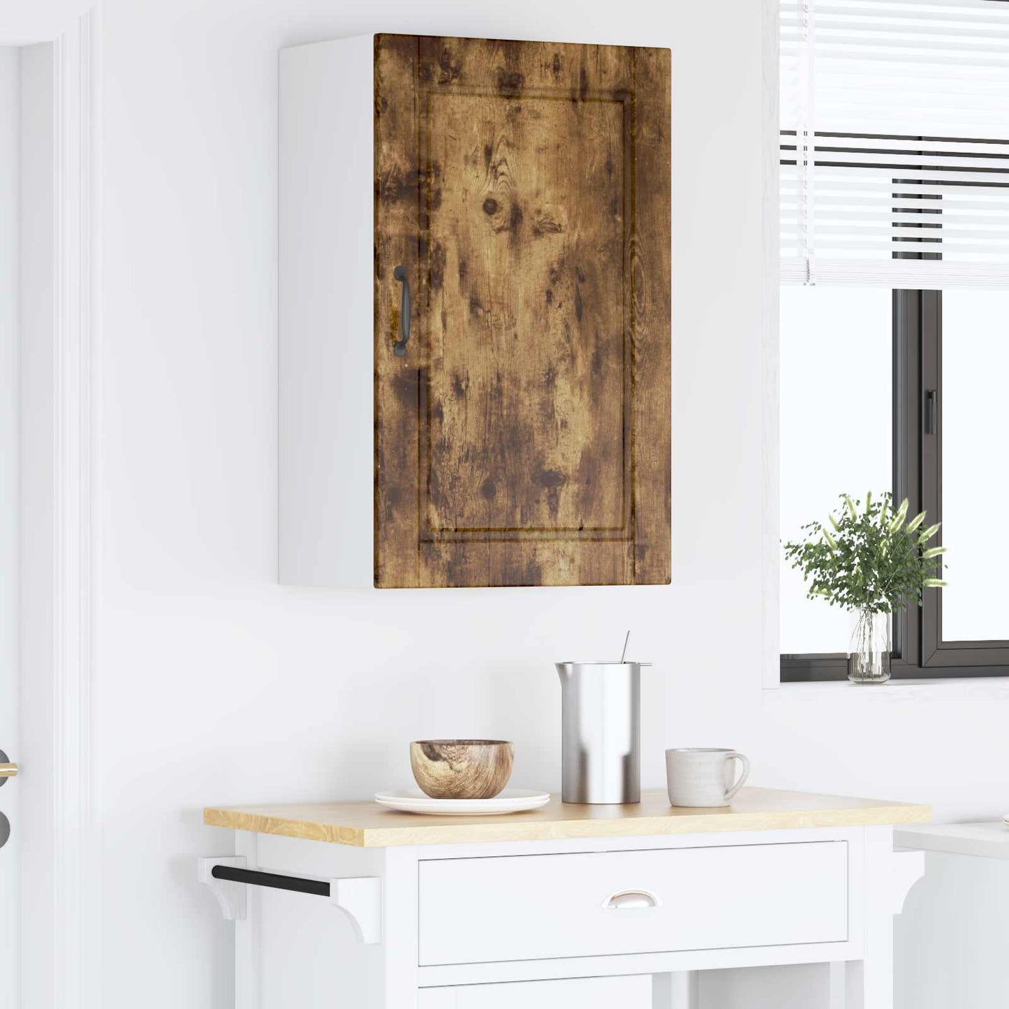 Fali Szekrény PORTO Füstölt tölgy 50 x 31 x 80 cm Szerelt Fa