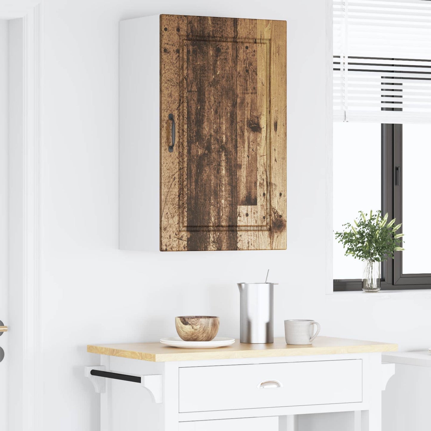 Fali Szekrény PORTO Öreg fa 50 x 31 x 80 cm Szerelt Fa