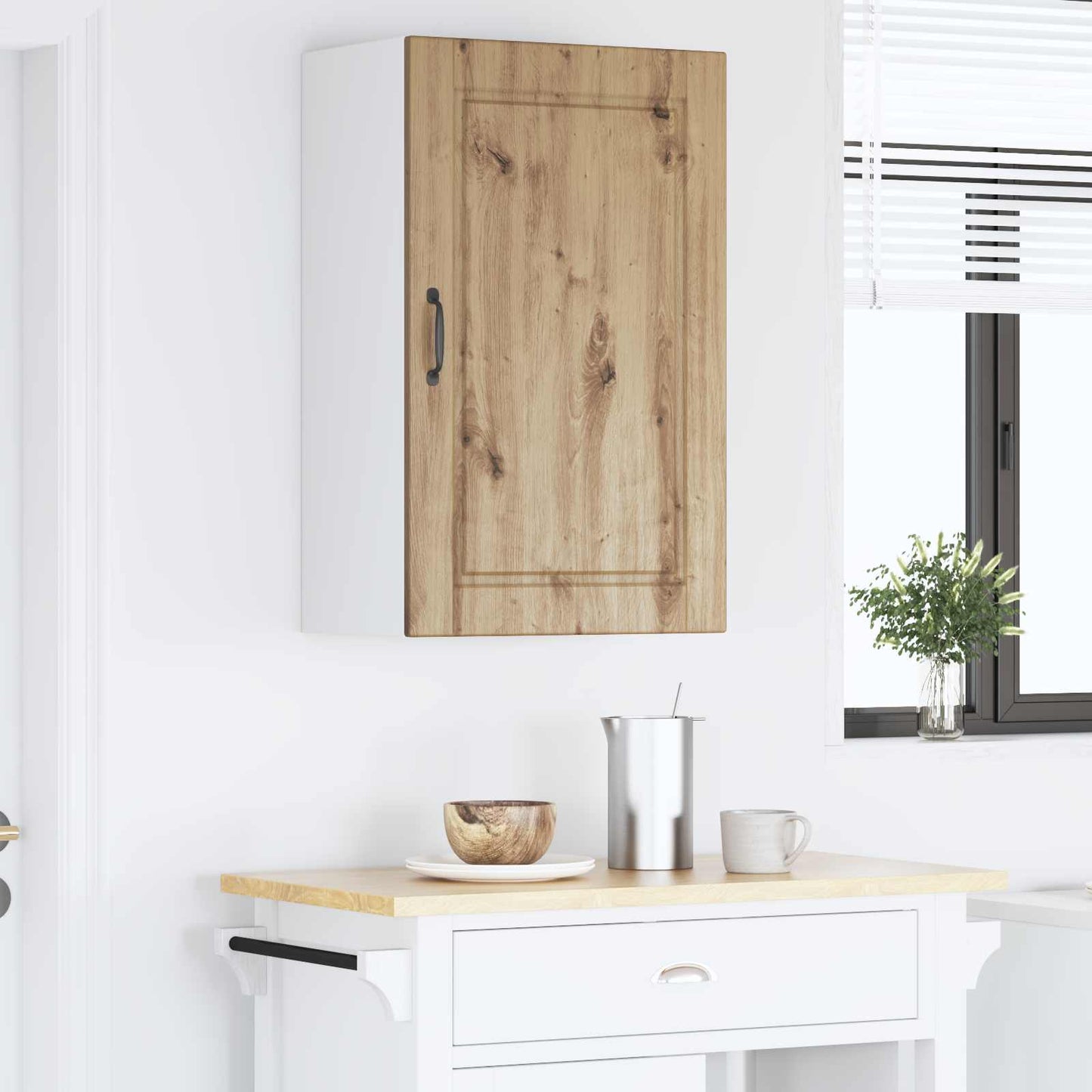 Fali Szekrény PORTO Artisan tölgy 50 x 31 x 80 cm Szerelt Fa