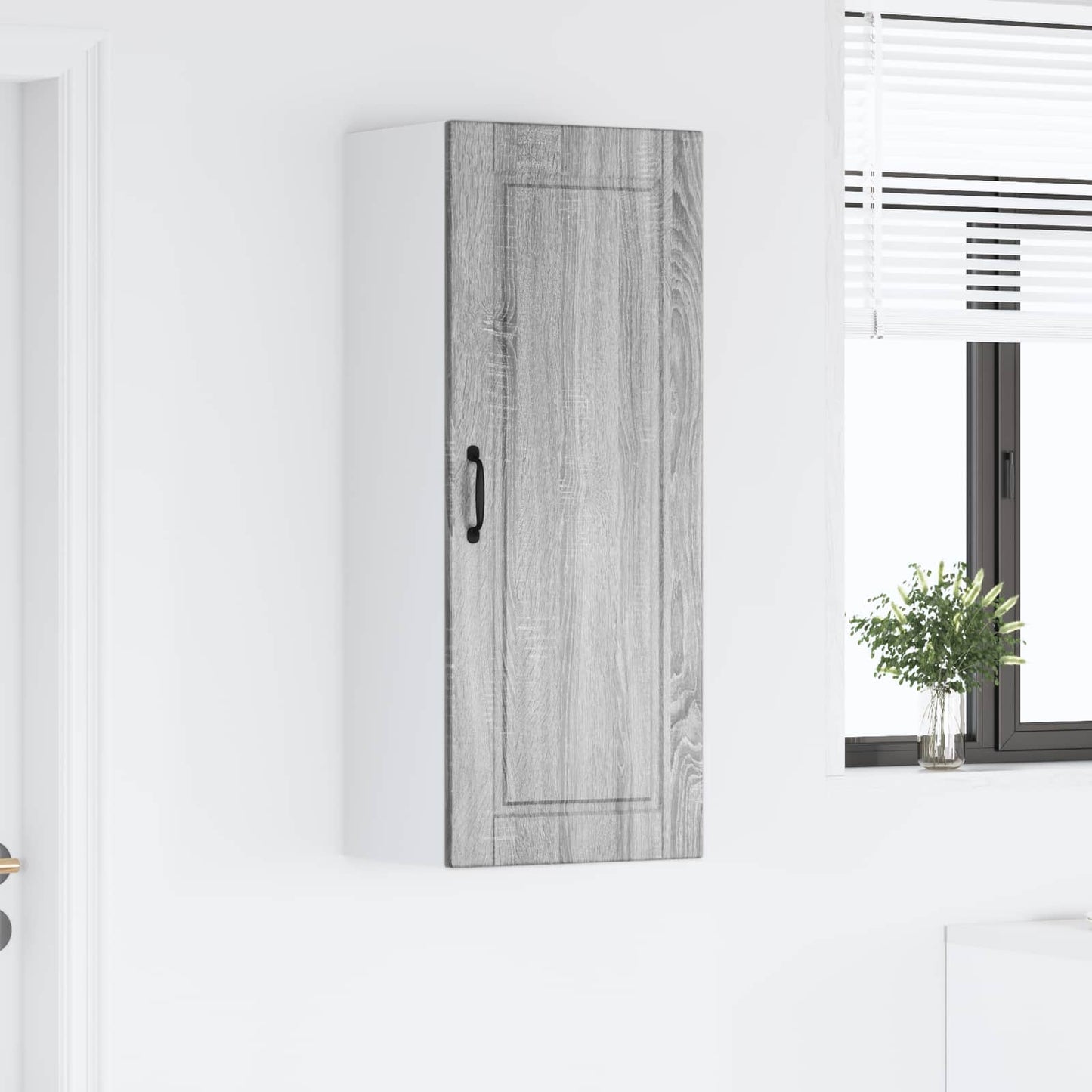 Fali Szekrény PORTO Szürke Sonoma 40 x 31 x 100 cm Szerelt Fa