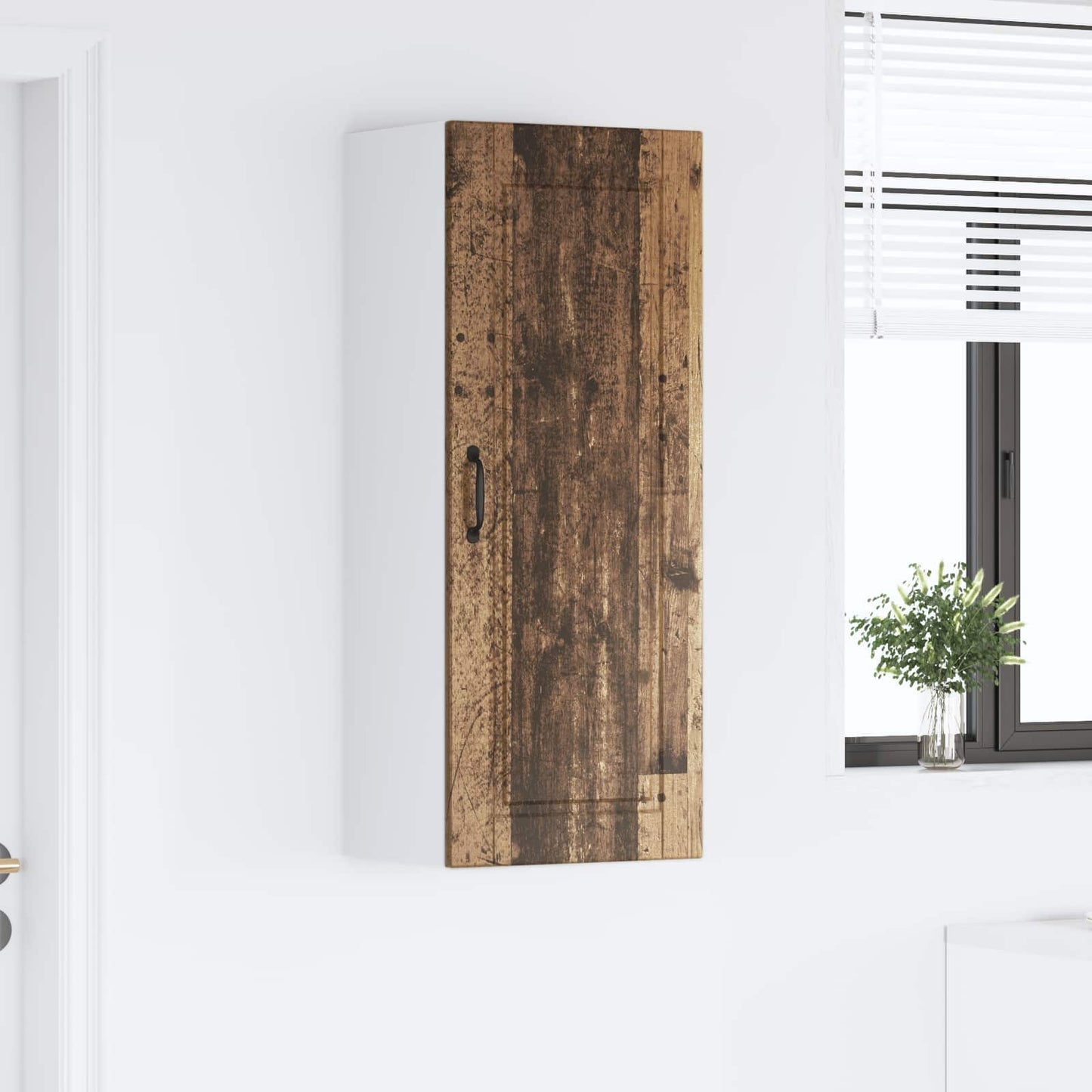 Fali Szekrény PORTO Öreg fa 40 x 31 x 100 cm Szerelt Fa