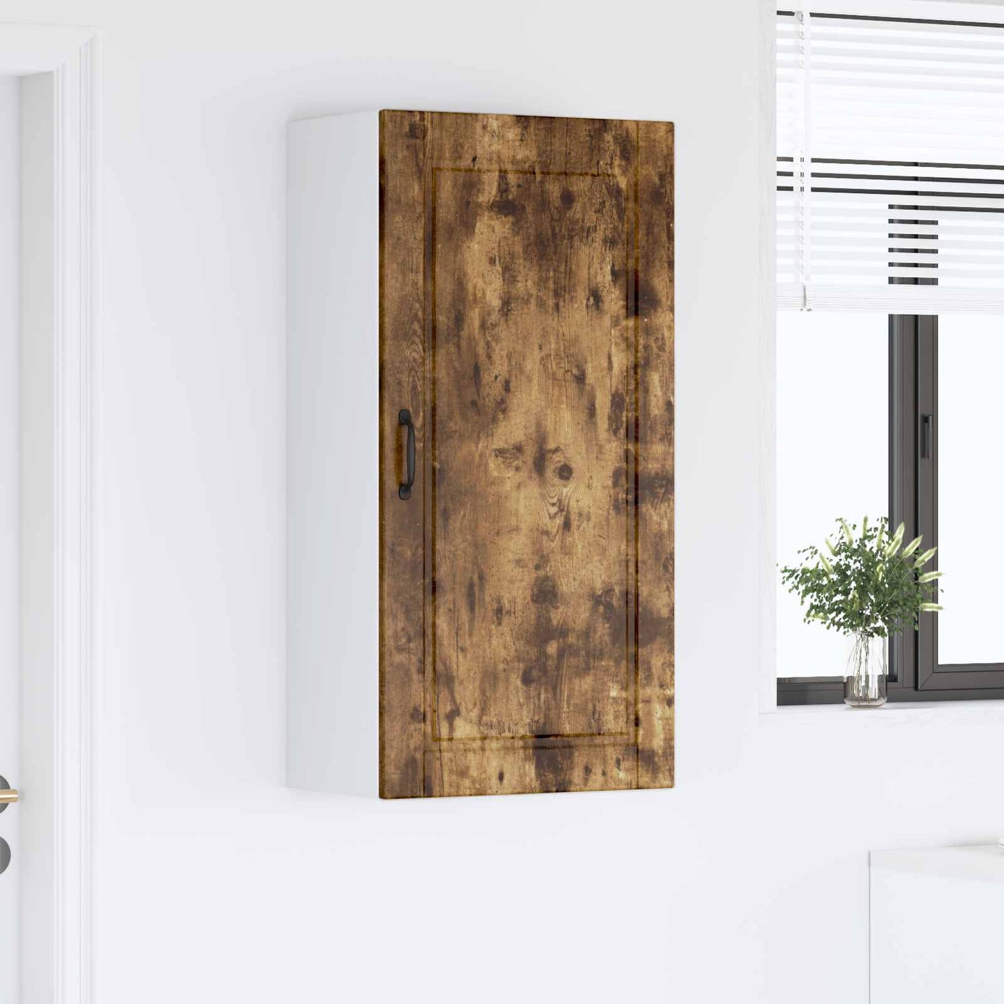 Fali Szekrény PORTO Füstölt tölgy 50 x 31 x 100 cm Szerelt Fa