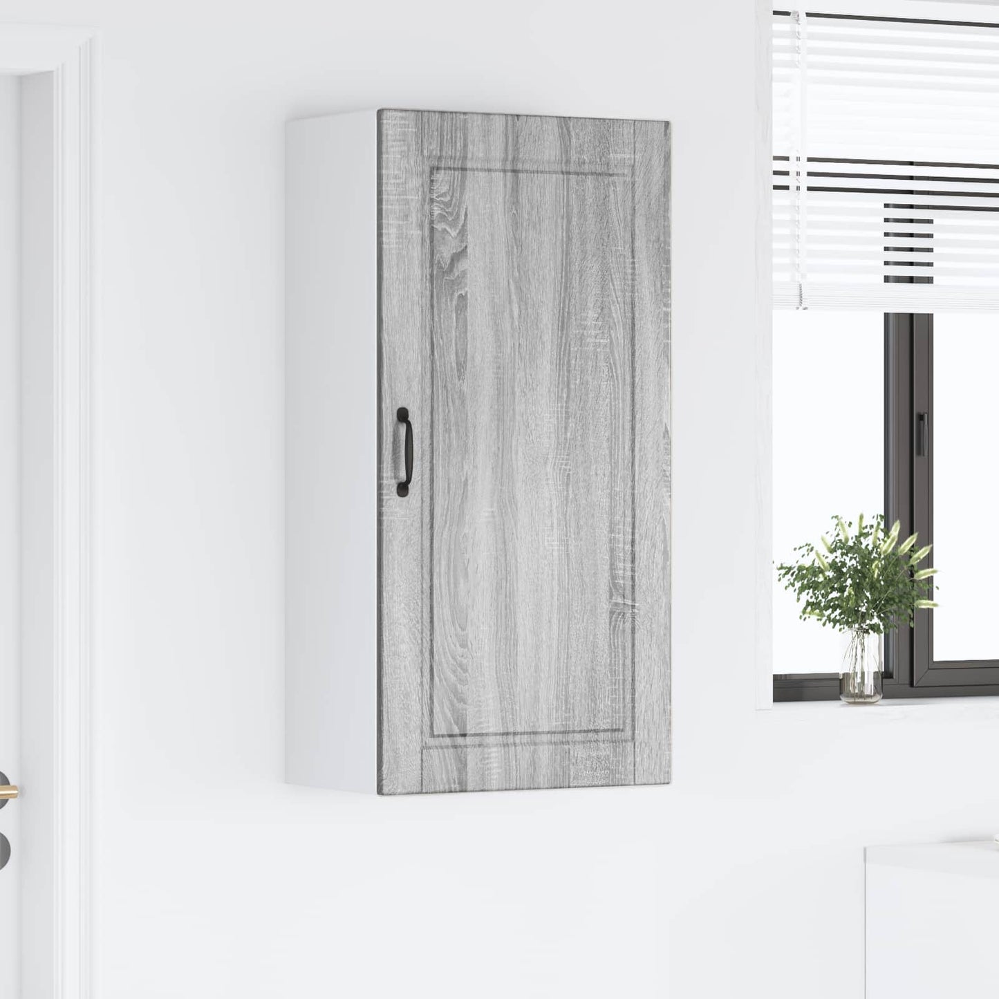 Fali Szekrény PORTO Szürke Sonoma 50 x 31 x 100 cm Szerelt Fa
