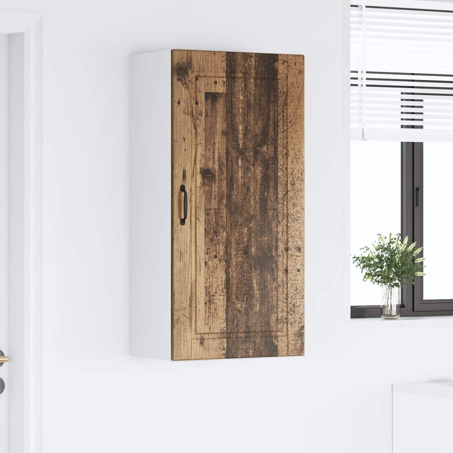 Fali Szekrény PORTO Öreg fa 50 x 31 x 100 cm Szerelt Fa