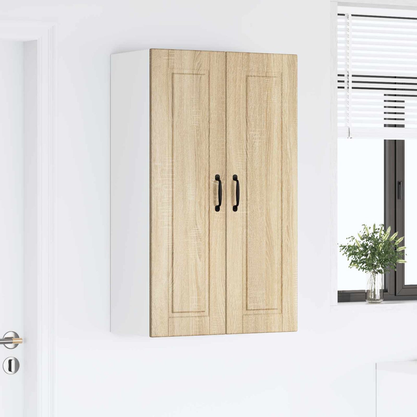 Fali Szekrény PORTO Sonoma tölgy 60 x 31 x 100 cm Szerelt Fa