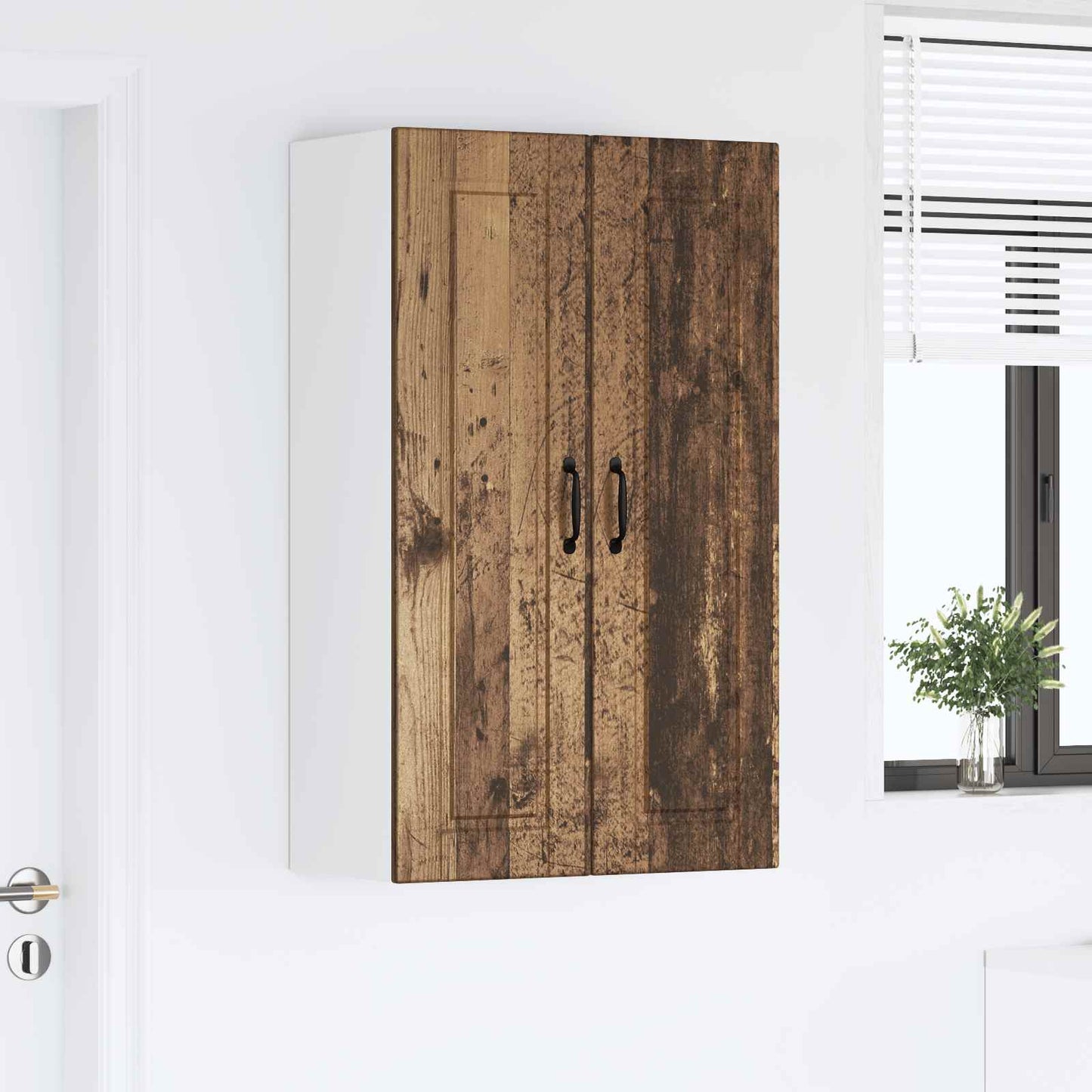 Fali Szekrény PORTO Öreg fa 60 x 31 x 100 cm Szerelt Fa