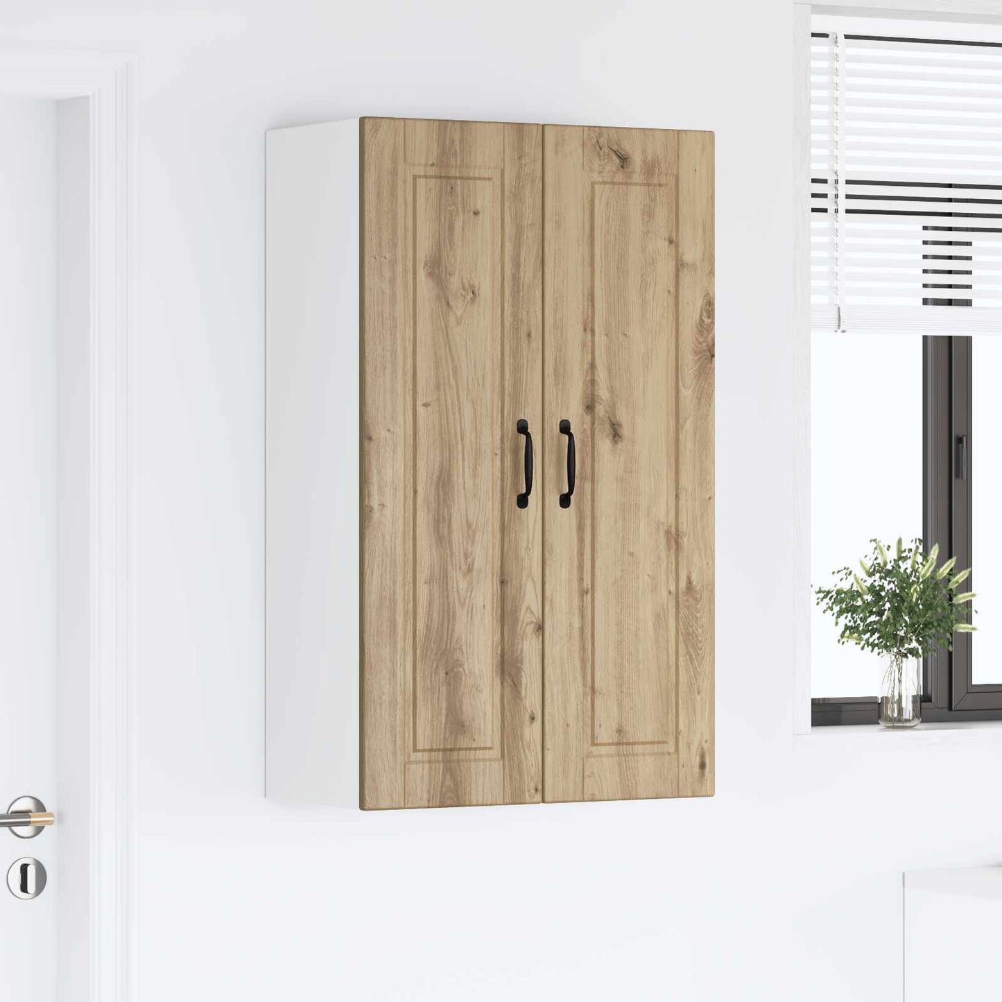 Fali Szekrény PORTO Artisan tölgy 60 x 31 x 100 cm Szerelt Fa