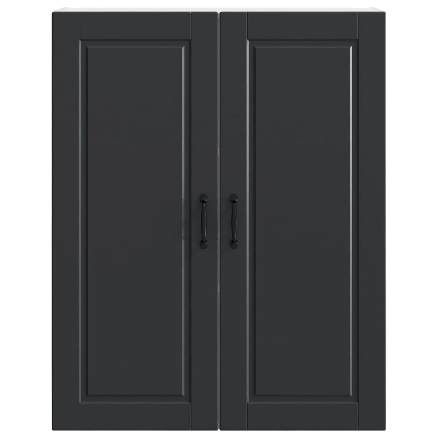 Fali Szekrény PORTO Fekete 80 x 31 x 100 cm Szerelt Fa