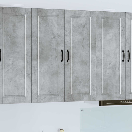 Fali Szekrény PORTO Beton Szürke 80 x 31 x 100 cm Faanyag