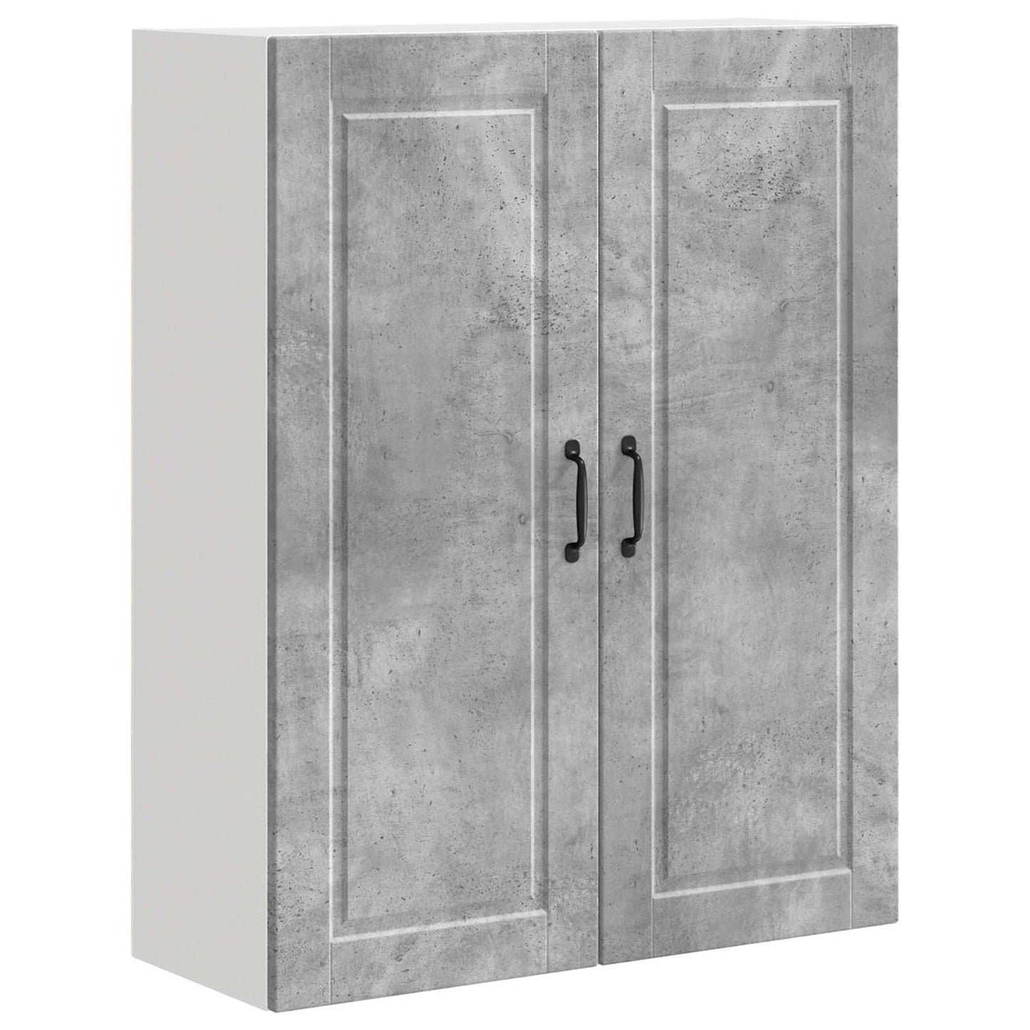 Fali Szekrény PORTO Beton Szürke 80 x 31 x 100 cm Szerelt Fa