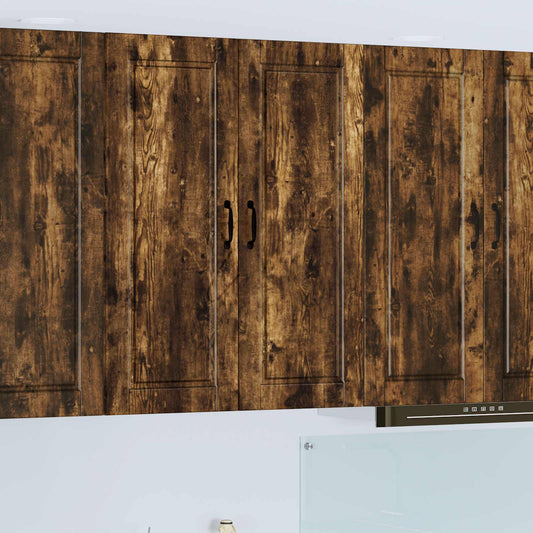 Fali Szekrény PORTO Füstölt tölgy 80 x 31 x 100 cm Szerelt Fa