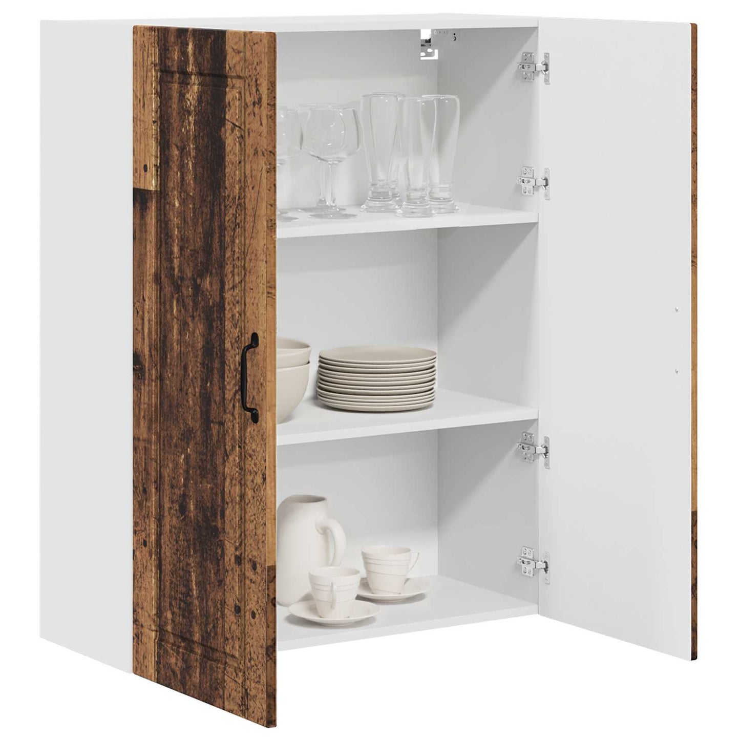 Fali Szekrény PORTO Öreg fa 80 x 31 x 100 cm Szerelt Fa
