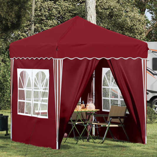 Parti sátor 195 x 195 x 245 cm Burgundi Oxford Szövet
