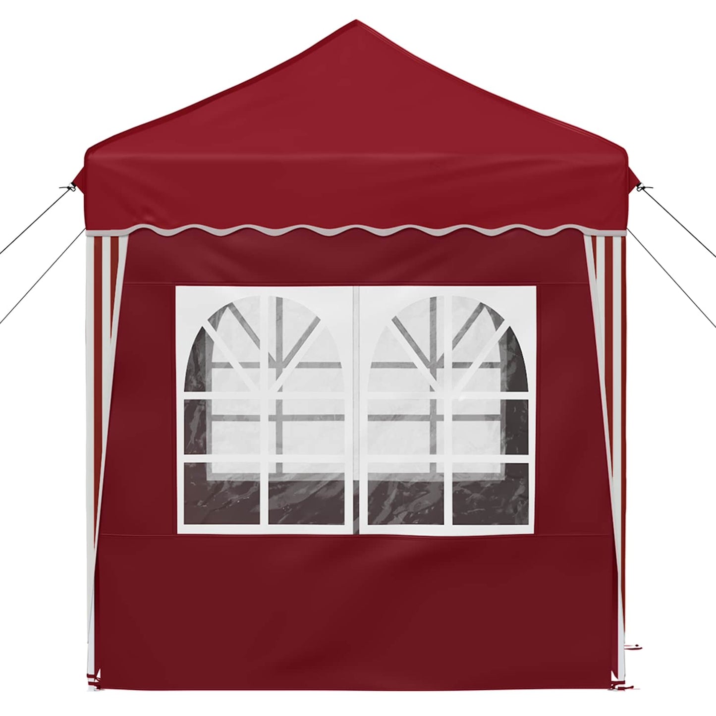 Parti sátor 195 x 195 x 245 cm Burgundi Oxford Szövet